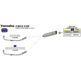 SILENCIEUX YAMAHA T-MAX 530 / ARROW 73507