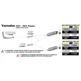 SILENCIEUX YAMAHA FZ1 - FAZER / ARROW 71708