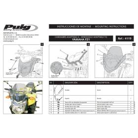 SAUTE-VENT PUIG NAKED NEW GENERATION FZ1 06-12