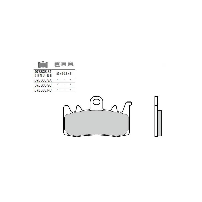 Plaquette de frein origine Nine T Brembo 07BB38