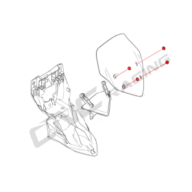 Kit vis Tête de fourche CNC RACING KV321