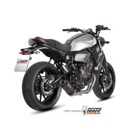 Ligne Complète Homologué XSR700 / MIVV OVAL CARBONE