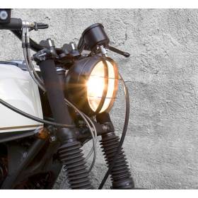 OPTIQUE DE PHARE SCRAMBLER BLACK Ø 145mm