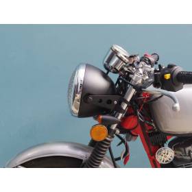 OPTIQUE DE PHARE SCRAMBLER BLACK CHROME Ø 190mm