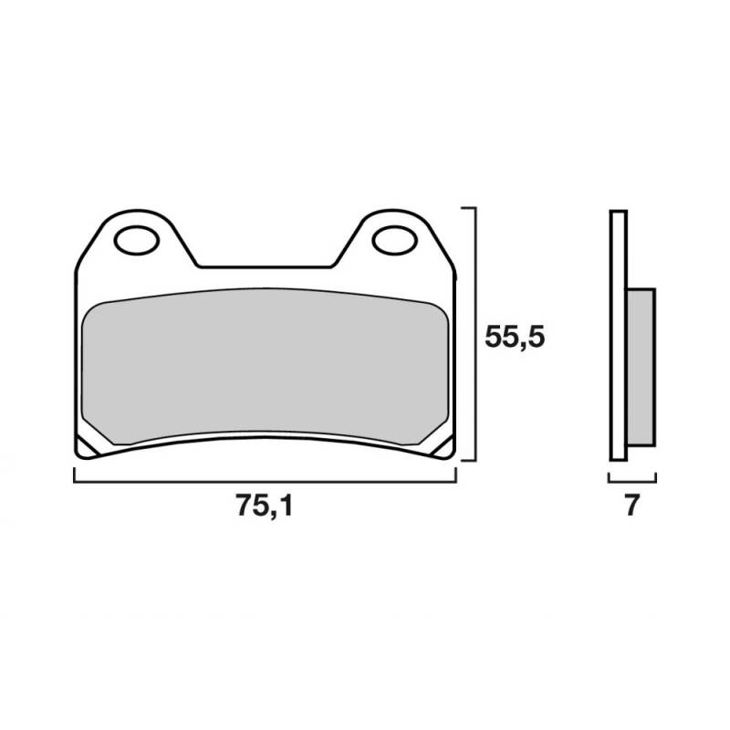 PLAQUETTE FREIN BREMBO