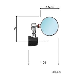 RÉTROVISEUR SPY-R 57 RIZOMA BS185