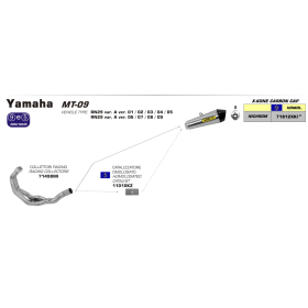 SILENCIEUX YAMAHA MT-09 / ARROW 71812XKI