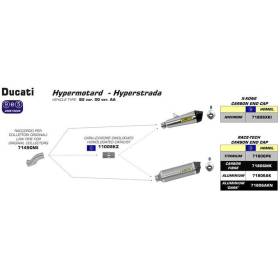 SILENCIEUX DUCATI HYPERMOTARD - HYPERSTRADA / ARROW