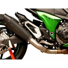 SILENCIEUX NOIR KAWASAKI Z800 13-17 / HP CORSE KAEVO3118B-AB