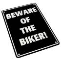 Plaque Alu Bike It - Beware