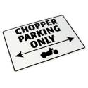 Plaque Alu Bike It - Chopper Parking