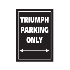 Plaque garage Triumph - Bike It SIG035