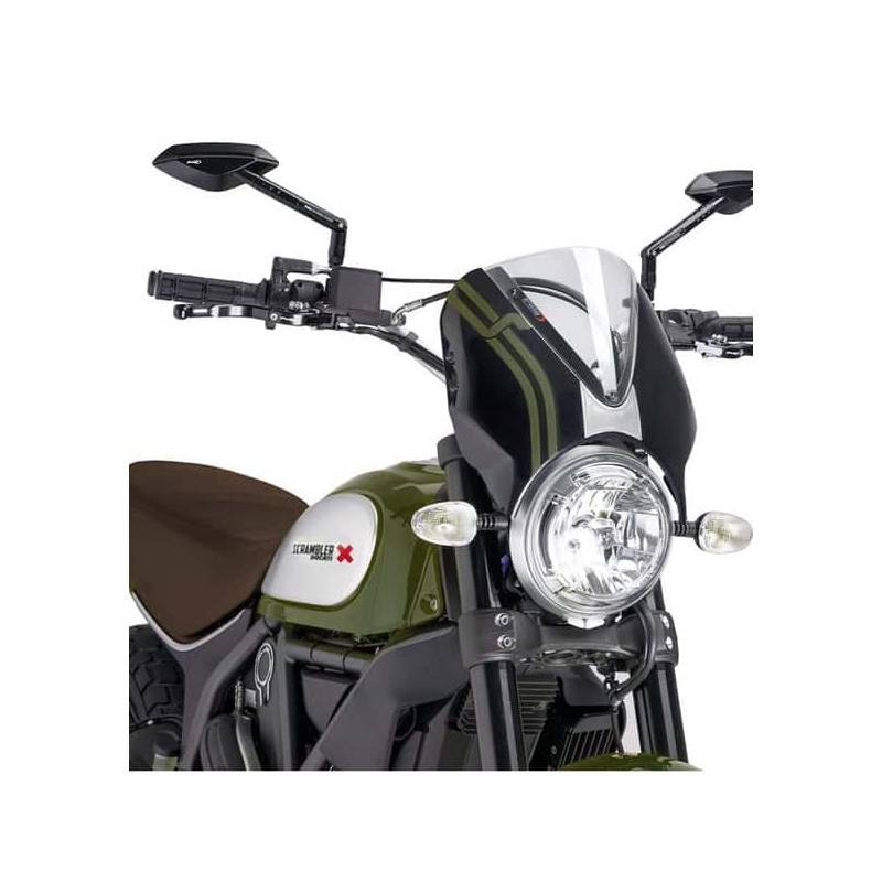 BULLE DUCATI SCRAMBLER FULL THROTTLE / Puig carénage noir