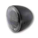 Phare homologué Highsider Circle Black - montage latéral