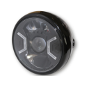 Phare homologué Highsider Reno 2 Black - montage latéral
