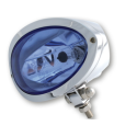 Phare Highsider Iowa chrome/bleue - montage bas