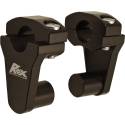 Risers de guidon pivotants pour pontets de 22 mm - Black