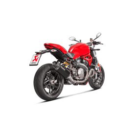 Silencieux AKRAPOVIC pour Ducati Monster 1200-S 2017-2018 / S-D12SO8-RTBL