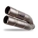Silencieux homologué Kawasaki Z900 / Mivv Double Gun Titane