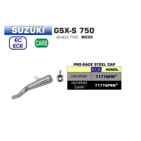 Silencieux Suzuki GSXS750 - Arrow Pro Race