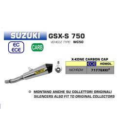 Silencieux Suzuki GSXS750 - Arrow X-Kone