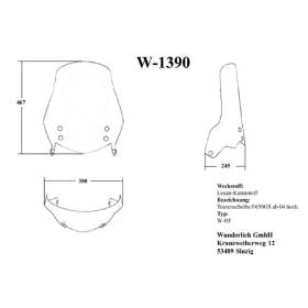 Bulle BMW F650GS - Wunderlich 25460-121