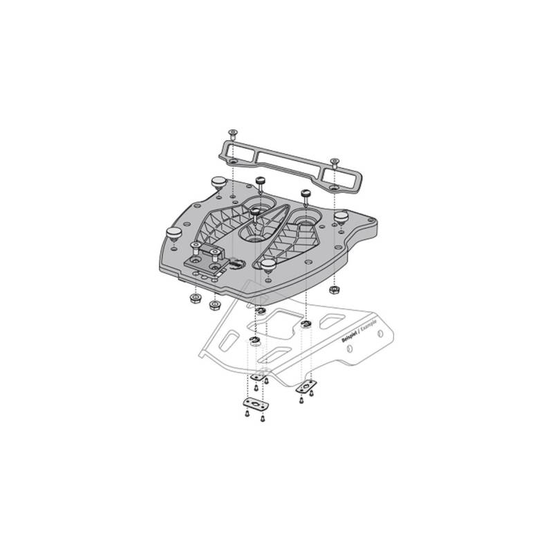 Platine d'Adaptation Shad pour ALU-RACK SW Motech