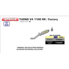 SILENCIEUX TUONO V4 1100RR 17-18 / ARROW GP2