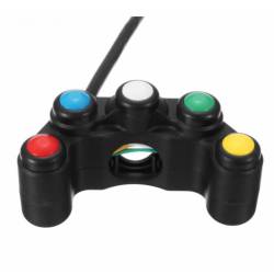 Commodo Racing 5 Boutons 22mm