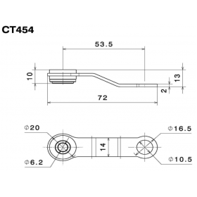 Support pour réservoir de fluide Rizoma CT454B