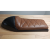 SELLE CAFE RACER CHOCOLAT BROWN TYPE 40 L : 60cms