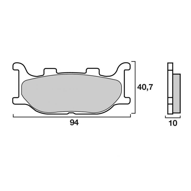 PLAQUETTES DE FREINS BREMBO 07042