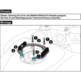 Support réservoir Multistrada 1260 - Hepco-Becker