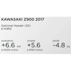 COLLECTEUR KAWASAKI Z900 17-19 / AKRAPOVIC 