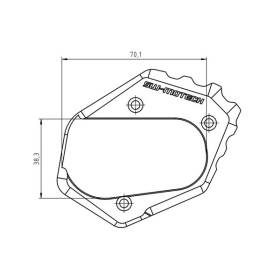 Patin de béquille BMW R1250GS - SW Motech