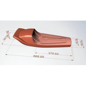 SELLE FLAT TRACK TYPE 21 L : 67cms