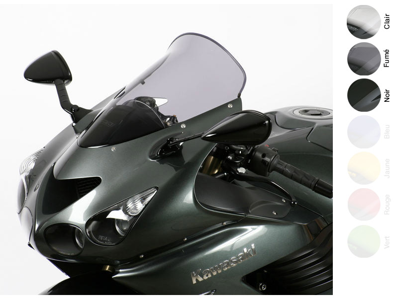 Bulle pare brise moto KAWASAKI ZZR 1400 2006-2011 Noir