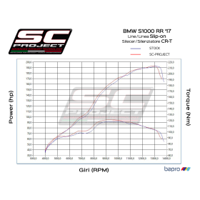 Silencieux BMW S1000RR 17-18 / SC Project Carbone + grille