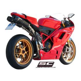 Silencieux Ducati 1098S - SC Project Ovale Carbone
