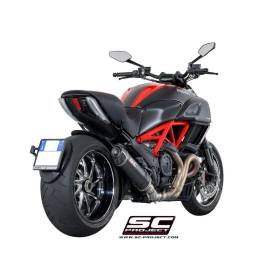 Silencieux Ducati Diavel - SC Project Ovale Noir