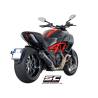 Silencieux Ducati Diavel - SC Project Ovale Carbone