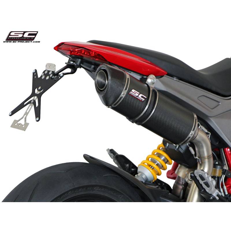 Silencieux Ducati Hypermotard 821 - SC Project Haut Carbone