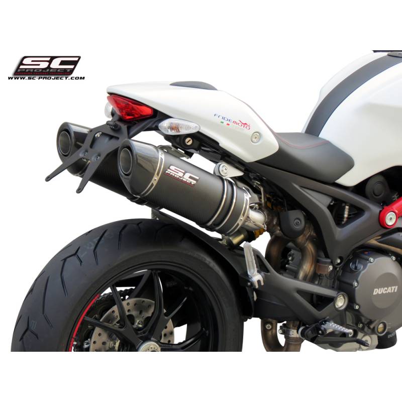 Silencieux Ducati Monster 696 - SC Project Carbone