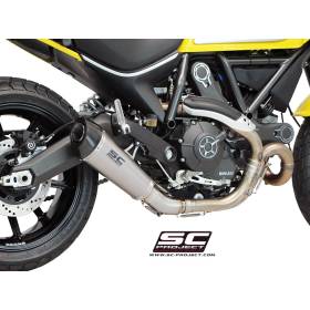 Silencieux Ducati Scrambler 800 - SC Project Titane
