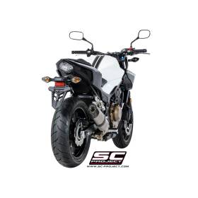 Silencieux Honda CBR500R 17-18 / SC Project Oval Titane