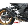 Silencieux Kawasaki Z750 07-14 / SC Project Oval Noir