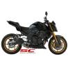 Silencieux Kawasaki Z750R 07-14 / SC Project Oval Noir