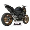 Silencieux Kawasaki Z750R 07-14 / SC Project Oval Titane