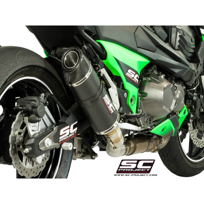 Silencieux Kawasaki Z800 - SC Project Oval Carbone