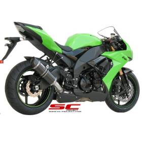 Silencieux Kawasaki ZX10R 08-10 / SC Project Oval Noir